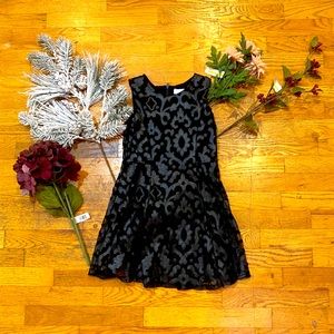 Black swirl tank dress